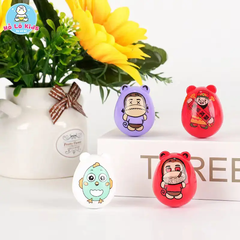 Set 10 Lật đật BÉO mini đồ chơi cho bé phát triển tư duy, trí tuệ ngộ nghĩnh Hồ Lô Kids 1