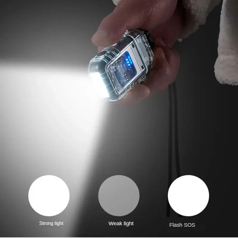 LAMPU SENTER Mini COB Light Torch & Electric Anti Air Plasma Dual ARC Transparent USB C Outdoor Camping MURAH led WATERPROFF 2 in 1 1