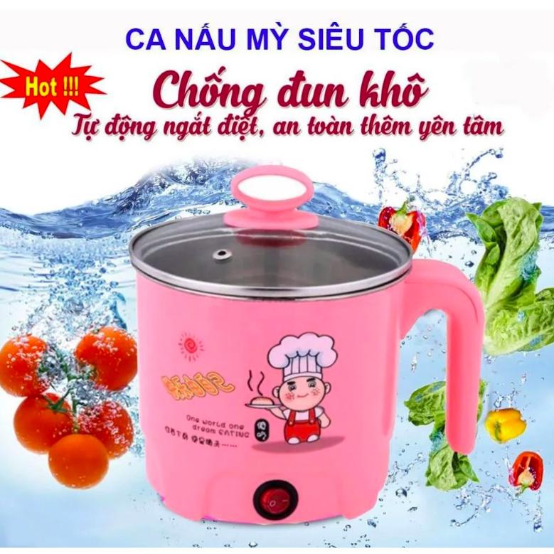 Ca nấu mì siêu tốc nồi nấu đa năng mini siêu tốc 17,9cm bảo hành đổi mới 6 tháng Nồi Điện Nồi Lẩu