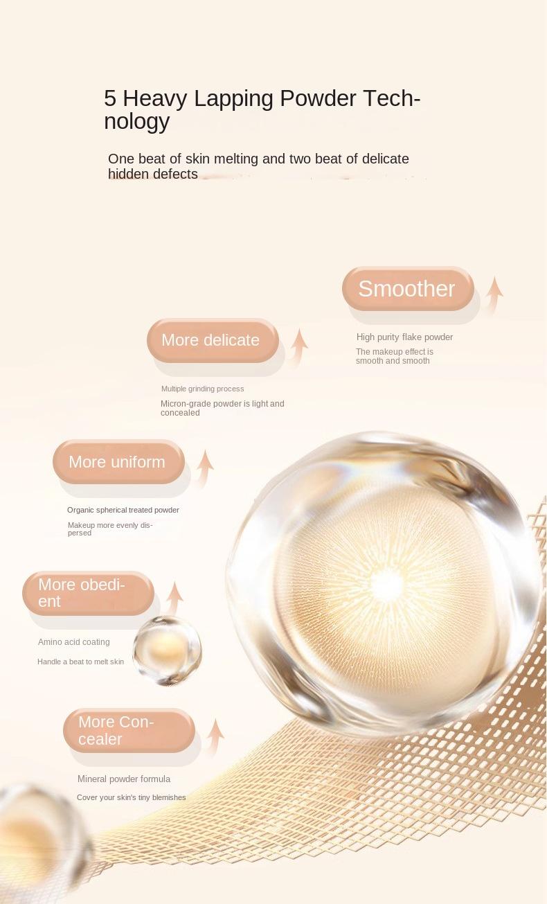 Product Introduction of ENSEO light and soft-focus double-layer air cushion hydrating concealer modification powder air cushion makeup cosmetics  Moisturizer Moisture Hydrate  colour  corrector concealer jung saem mool  cover  layer  medium skintific  liquid abduct  concealer 8