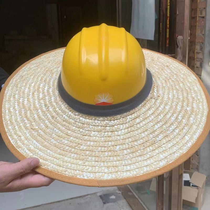 Mũ Bảo Hiểm An Toàn, Vành, Unisex, Mũ Chống Nắng Và Chống Nắng, Thích Hợp Cho Công Trường Xây Dựng, Mũ Rơm, Có 4 Móc Miễn Phí, Thiết Kế Hở Đầu, Bảo Vệ Chống Nắng 3