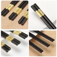 Gambar 【Apligod】Kitchen Household Hotel High-grade Chopsticks Non-slip High Temperature Disinfection Chopsticks COD - Silver-A dari Apligod Kota Bekasi 1 Tokopedia
