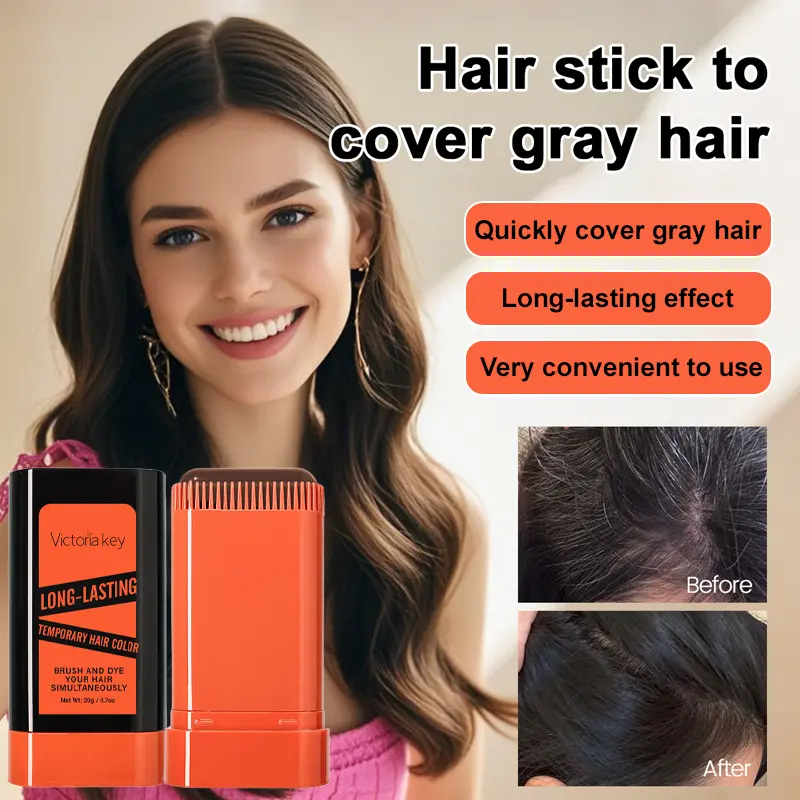 Gray Hair Portable Hair Color Comb