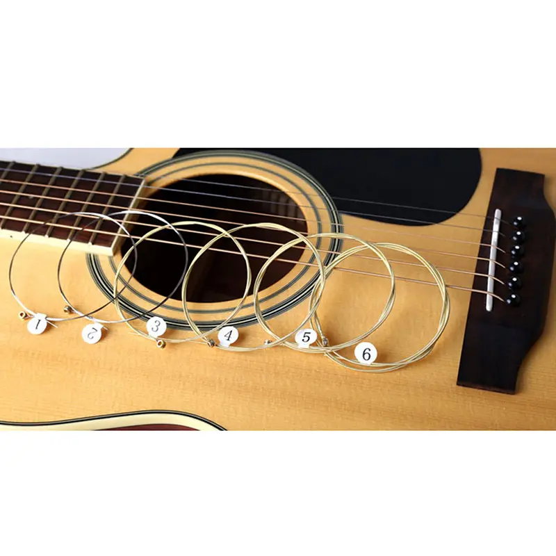 1 Set 6 pcs Practice Nickel  Steel Guitar String For Acoustic Guitar