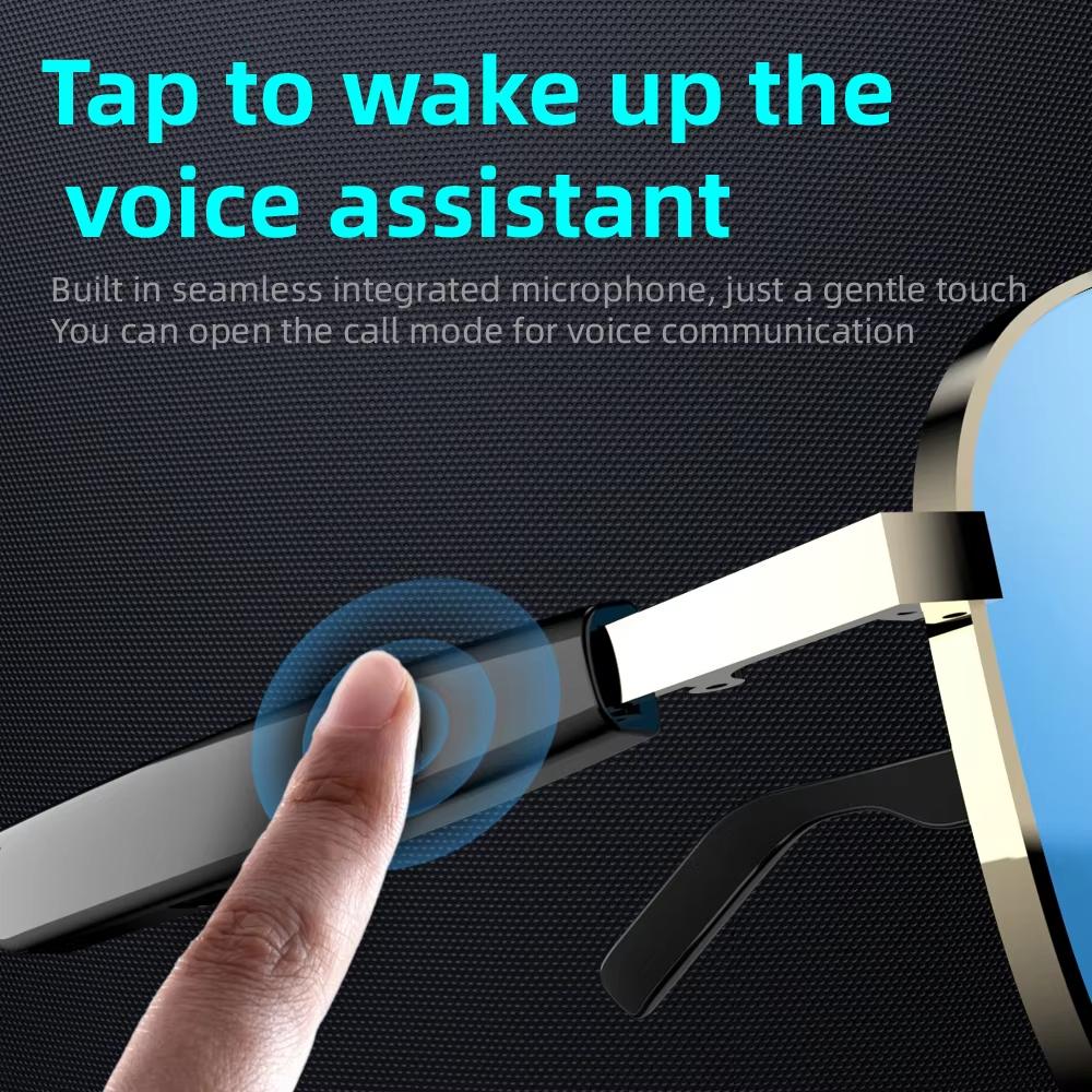 Wireless Smart Glasses with Audio and Voice Call Functionality for Outdoor Travel Convenience in Making Calls - Image 4