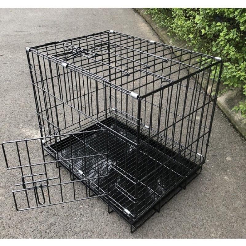 Hanpet - Chuồng nuôi chó mèo nhỏ dưới 5kg (CÓ 3 SIZE SD35 SD45 / SD50)- lồng nuôi chó mèo - Chuồng chó - lồng chó gấp gọn sơn tĩnh điện (Màu ngẫu nhiên) chuồng mèo / chuồng nuôi mèo / lồng mèo / lồng nuôi mèo