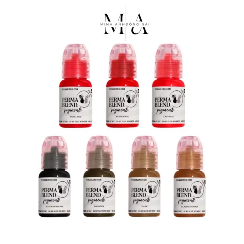 ￼Mực Perma Blend Hữu Cơ Mỹ Chuẩn Hãng Full Màu Chai 15ml