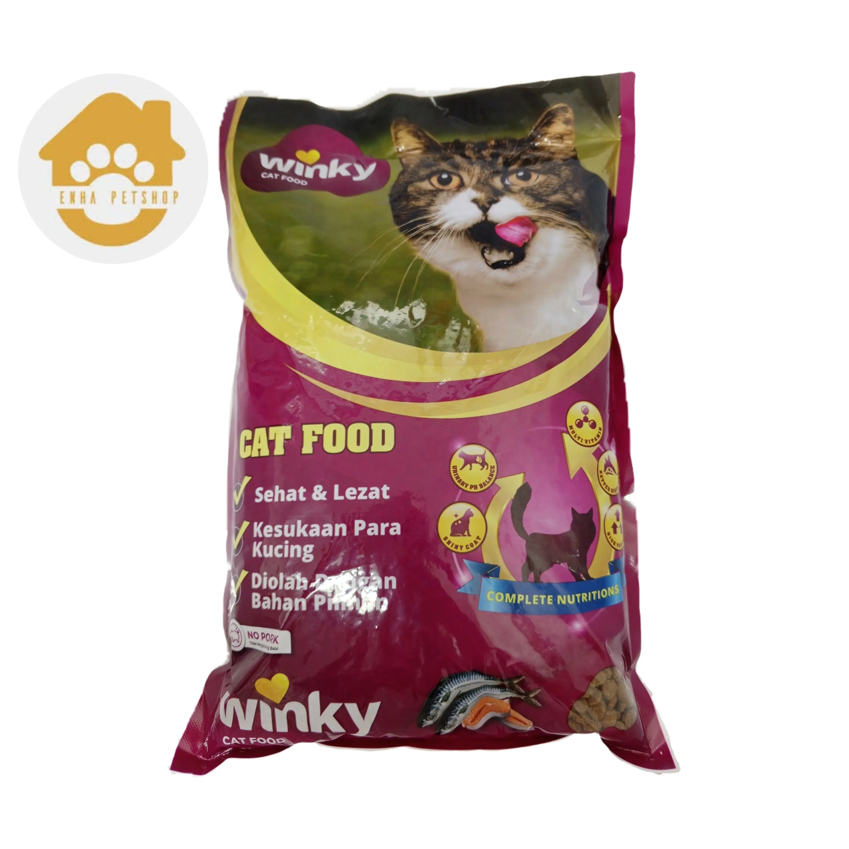 Winky all varian  dryfood 1kg - Makanan kucing Kering