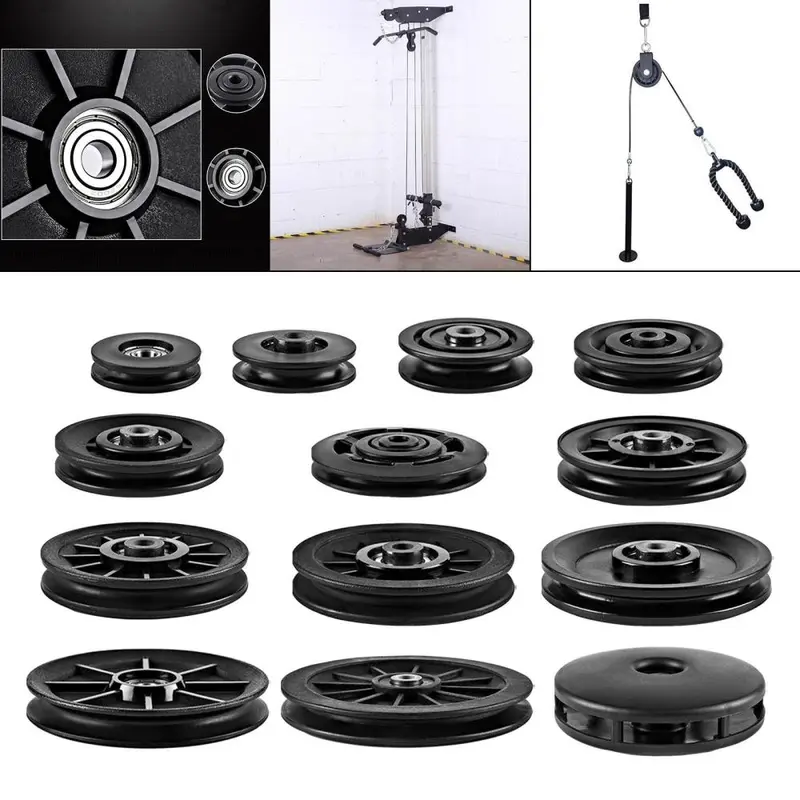 Fitness Pulley Wheel Strength Training Accessories Universal for Home Gym Attachments Cable Machine Pulley System Gym Equipment 3