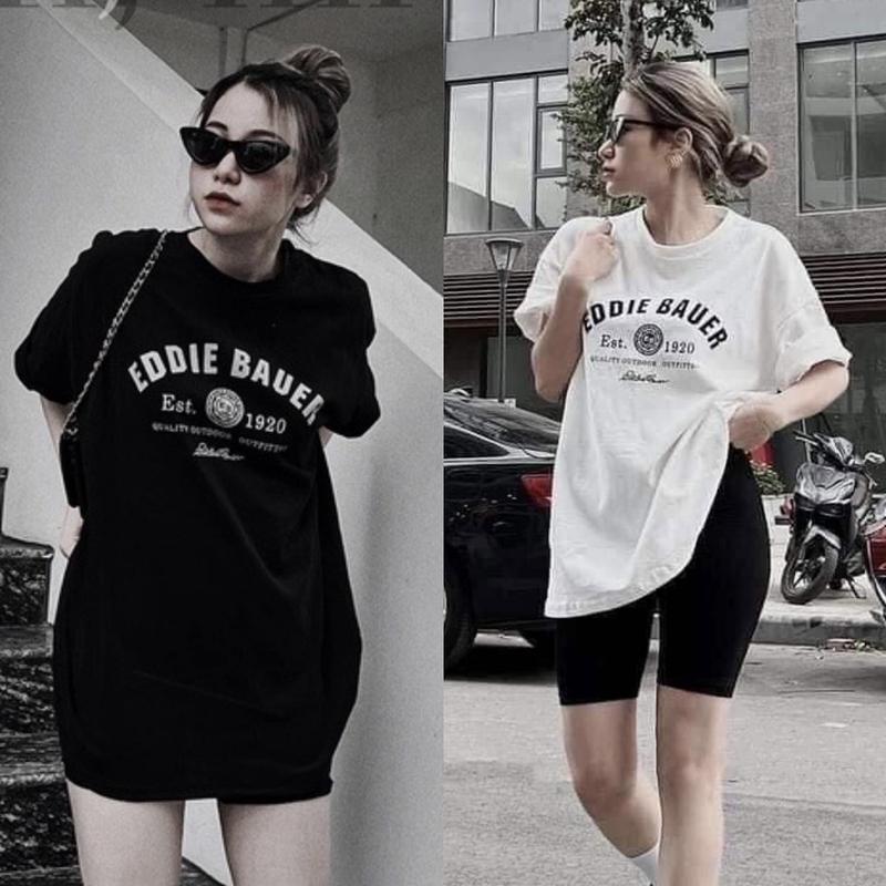 Áo Phông 3158 chữ EDDIE,dành cho Nam+Nữ,chất cotton khô,thoáng mát,hàng freesz. Top Cổ Tròn