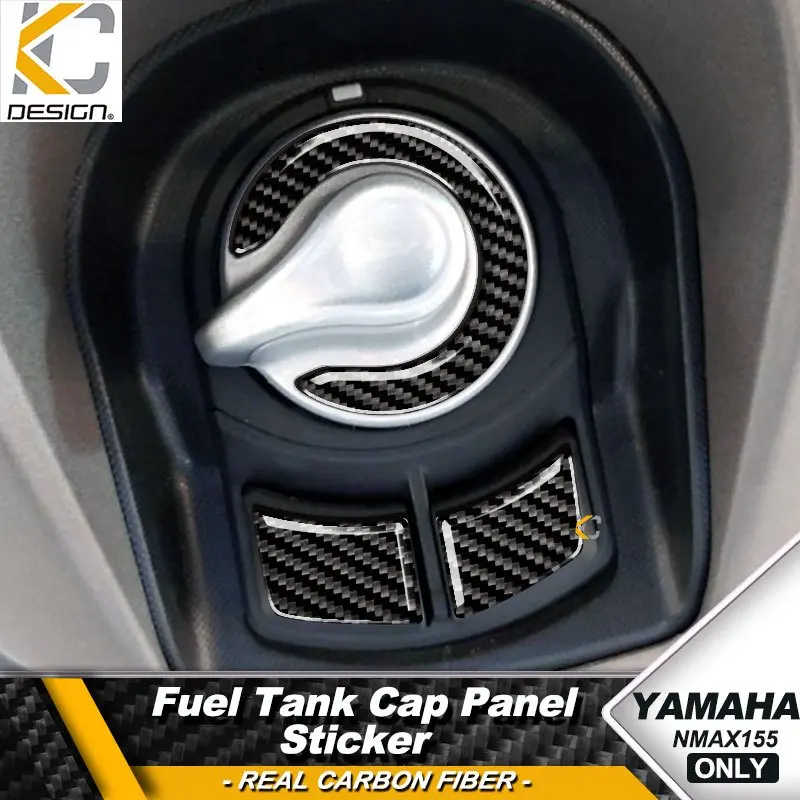 Genuine Carbon Fiber Yamaha NMAX 155 ABS Dashboard Sticker, Keyhole, Key, Carbon Fiber Sticker