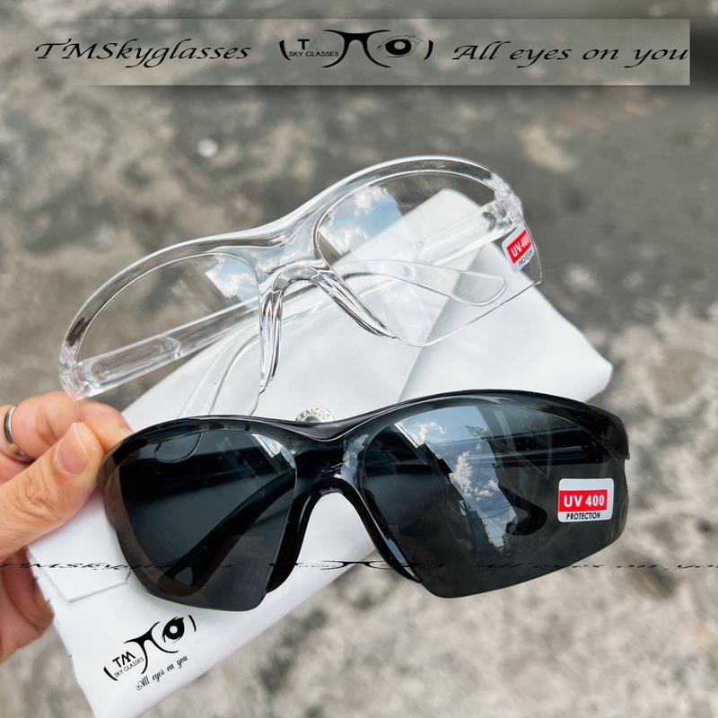 Kính bảo hộ trắng chống tia UV400 trong suốt bảo vệ mắt Phi công Phi công Phi công Phi công Phi công Phi công Phi công Còi Phi công Chủ CLB Cat Eye Cat Eye Cat Eye Hình chữ nhật Chống Nắng Voi