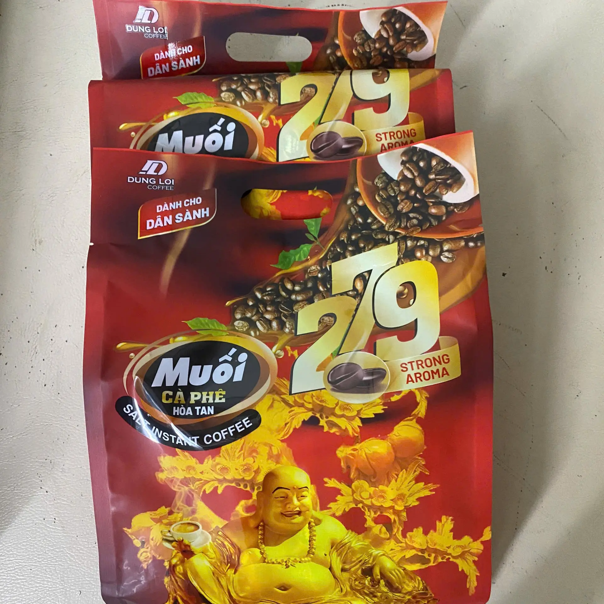 Cobo 03 bịch Cà phê muối Coffee 279 - Bịch 45 gói (720G)