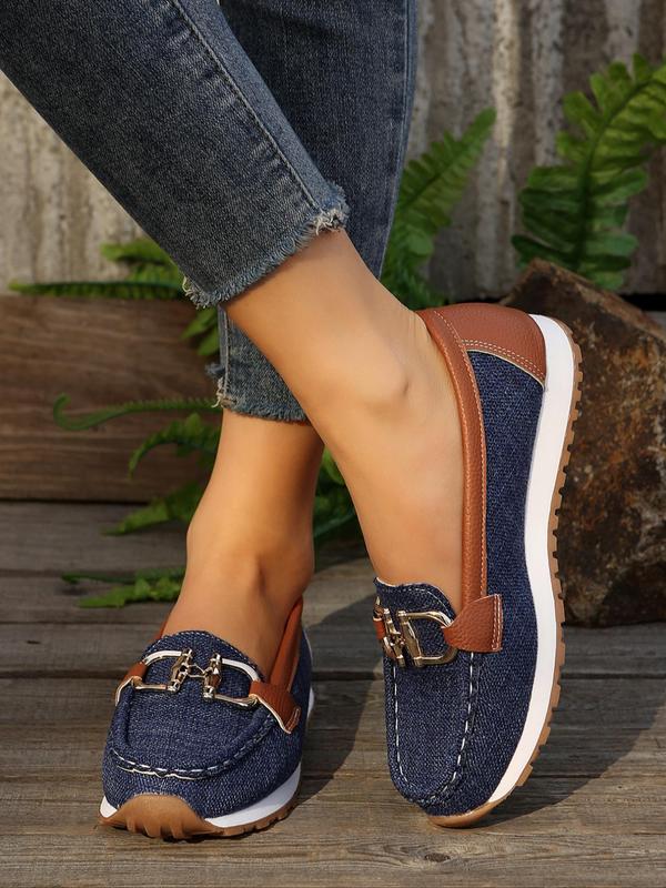Women's Fashionable Solid Color Slip on Flats, 1 Pair Casual Comfortable Round Toe Flat Shoes for Women & Girls, All-match Commuter Shoes for Work & Daily Use 6