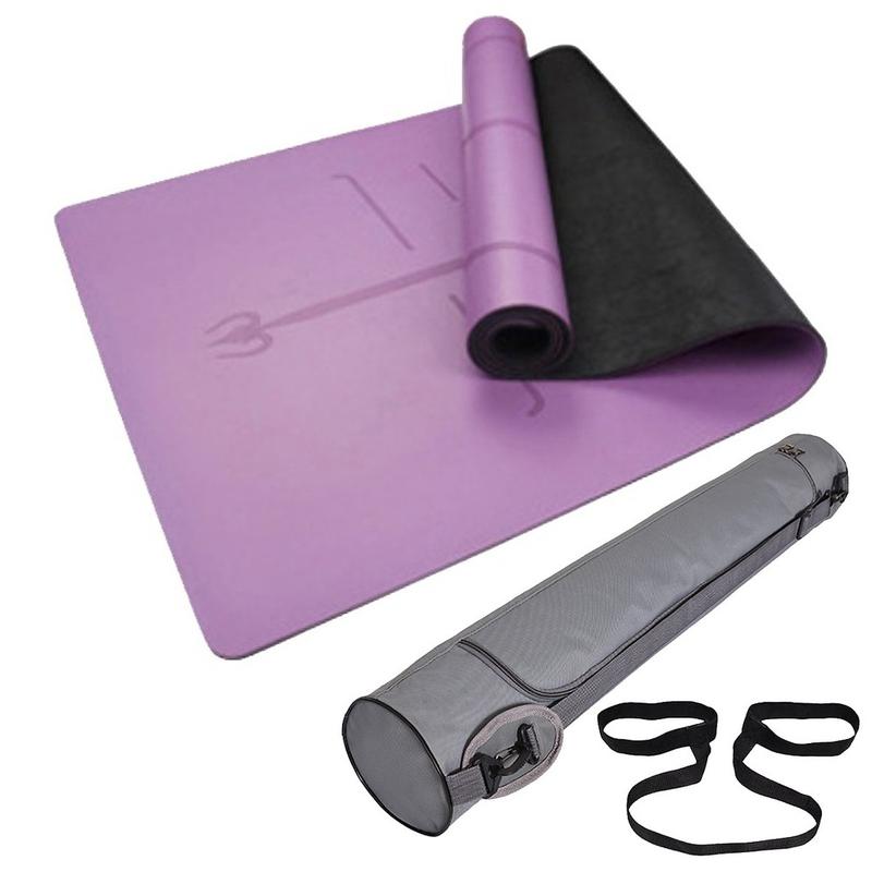 Thảm Tập Yoga Định Tuyến 5mm Cao Su PU Cao Cấp Nặng 2,8kg