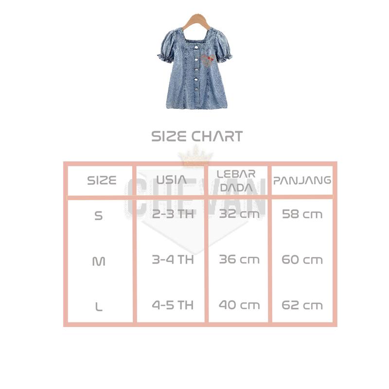 Product Introduction of Fanny - Dress Jeans Korea Anak Usia 2- 5 Tahun 0