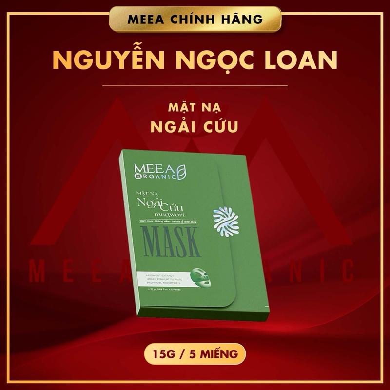  Mask Thạch Tươi MEEA Ngãi Cứu-Phù Hợp Cho Da Mụn-Nhạy Cảm 