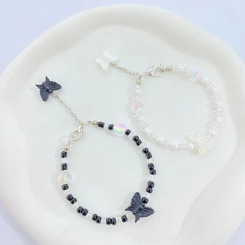 Gelang Korea/ Gelang Manik/ Gelang Butterfly Kupu/ Gelang Rantai Bracelets bracelet bread 1