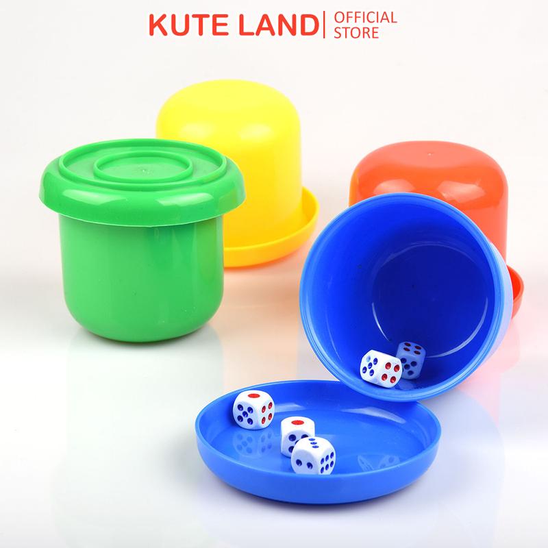 Bộ lắc xúc xắc xí ngầu kèm 5 viên xúc xắc được chọn màu Toy