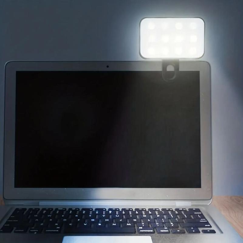 Product Introduction of Portable LED Light Mini Selfie Fill Light Rechargeable Adjustable Selfie Light Clip-on Make Up 3 Modes LED Light For Laptop Laptop Tablet Meeting 15