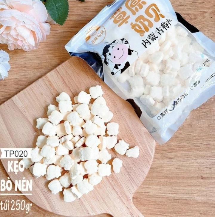 Combo 2 gói kẹo Sữa Bò Non Viên Nén Thơm Ngon- Ăn Vặt Tuối Thơ gói 250g 100 viên gói - Snack - Food Candy Thức Ăn Chua keosuabo