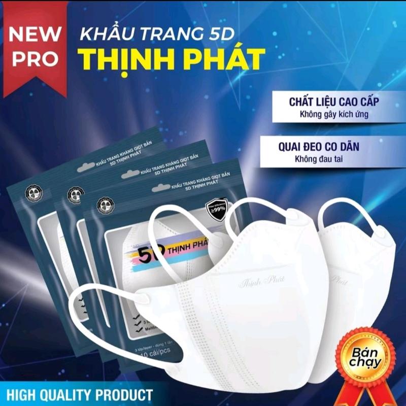comboo 500 chiếc khẩu trang 5d thịnh phát kháng khuẩn chống nắng bụi mịn tia uv, 5d Mask Phụ Kiện