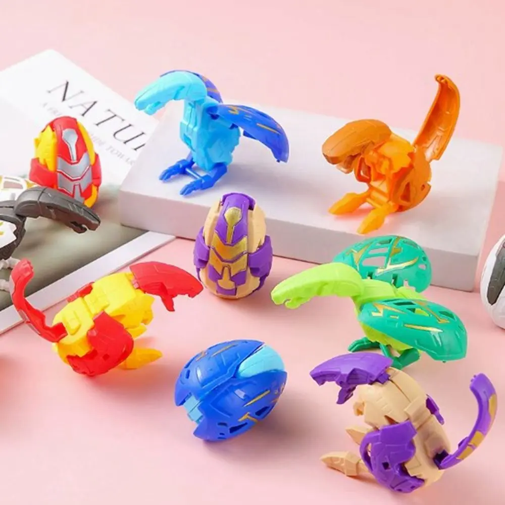 Funny Lifing2 5pcs New Plastic Dinosaur Transformed Eggs Random Color Multistyles Deformation Dinosaur Egg Twisted Egg Machines Christmas Birthday Gifts