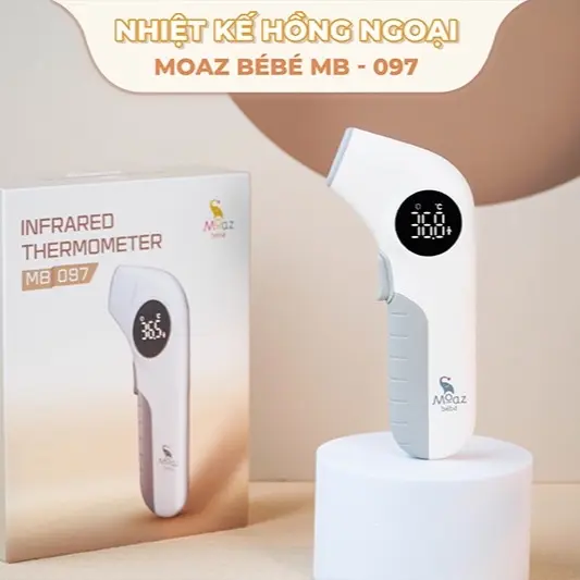Nhiệt kế hồng ngoại đa năng Moaz Bébé MB-097.Bảo hành 12 tháng 4