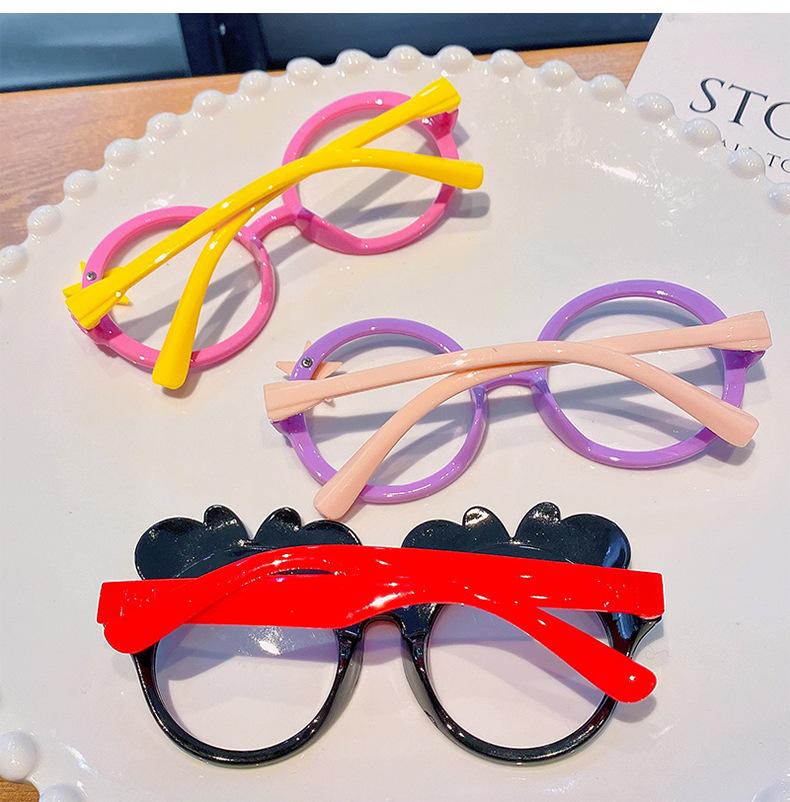 Product Introduction of Children's Glasses Frame Girls' Cute Cartoon Glasses without Lens Baby Boy Photo Decoration Girls' Baby Frame 12