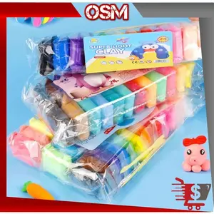 BISA COD M6638 Set Clay Polymer Mainan Anak Clay Dough Play Isi 24 Warna Plastisin