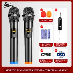 Mepro UK-88 Mikrofon Nirkabel UHF Suara Jernih
