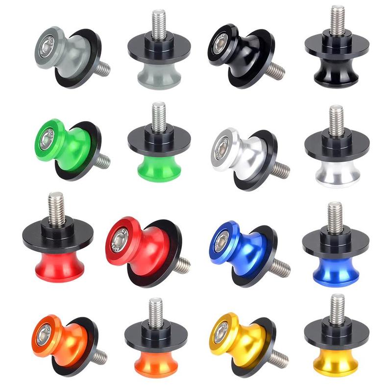 Product Introduction of 2pcs  Creative Universal Motorbike Stand Lifting Frame Screws Swingarm Spools Slider Arm Stand Screws 24