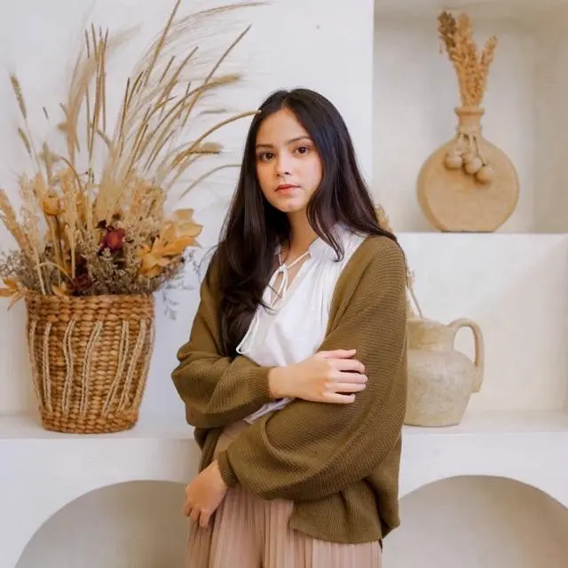 Toply shop Cardigan rajut oversize yuki rajut atasan 2