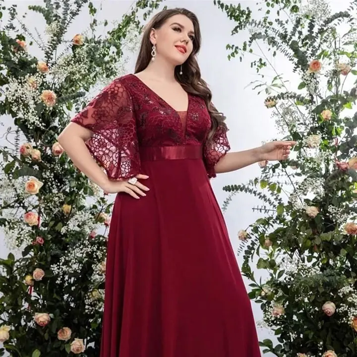 formal dress for plus size philippines ELEGANT EVENING DRESS PARTY DRESS _tab_model-sizing-1
