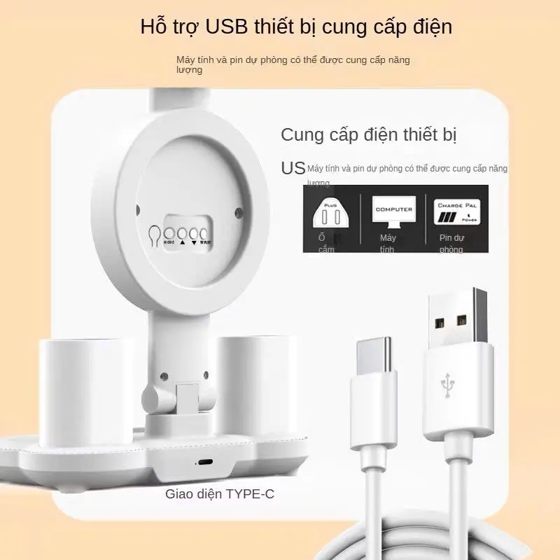 Đèn Học, Đèn Ngủ, Đèn Làm Việc loại mới nhất QUẠT, ĐỒNG HỒ, ĐÈN 3 CHẾ ĐỘ MÀU SÁNG TỐI, có Pin. SỈ, LẺ. ALO Shop 5