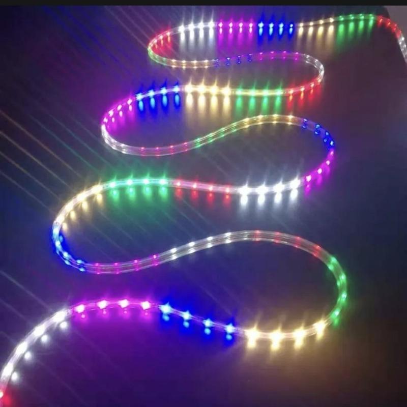 [30M] Led Dây 2835 Nhiều Màu Đuổi,1 Mét Có 48 Led Đúc Chống Nước Trang Trí Ngoài Trời, Sân Vườn, Nhà Cửa (tặng kèm nguồn nháy). 5