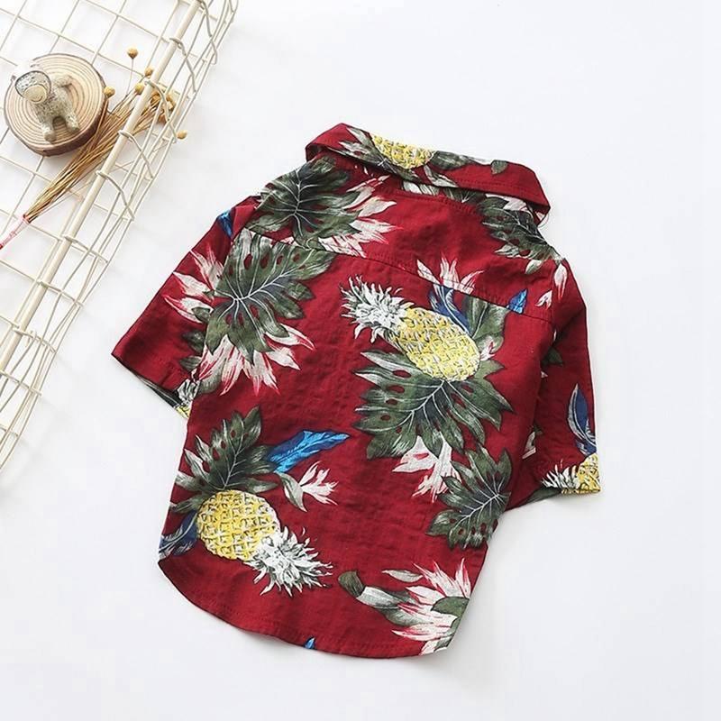Product Introduction of XS-2XL Hawaiian Style Dog Clothes Summer Pet Printed Shirt for Dog Floral Beach Shirt Dog Puppy Costume Cat Spring Clothing Pet Outfits Suitable for Pets Weighing 1-40kg 31