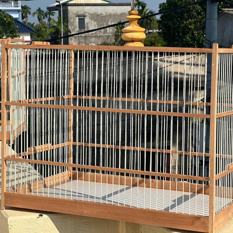 Khung lồng lực gỗ sến nan cáp quang lực 60, 80 ( ráp sẵn 6 mặt )