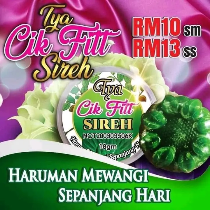 SABUN SIREH.CIK FITT SIREHLULUS KKM%ORI HQ.READY STOCK.