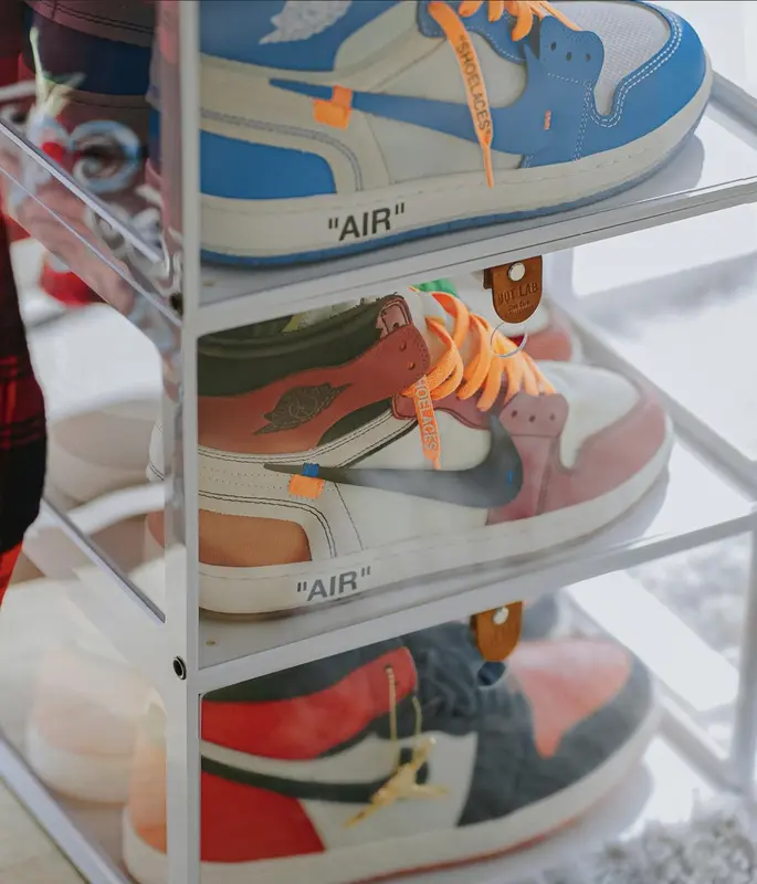 Hộp đựng giày mica trong suốt 3 Mặt Kính cao cấp đựng giày ngang PREMIUM ACRYLIC SNEAKER BOX bọtlab 2