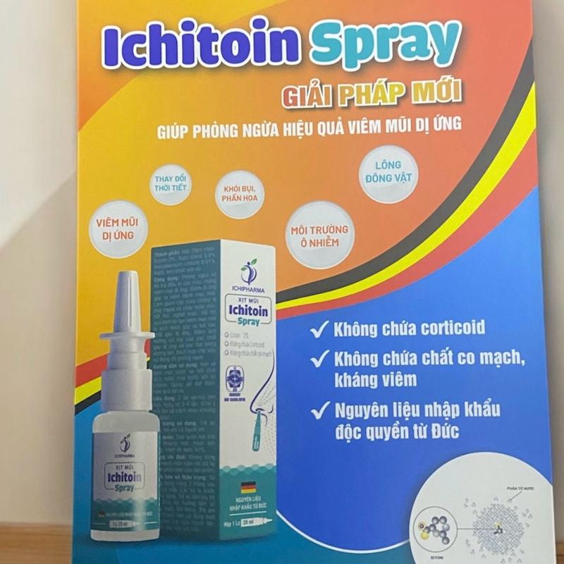 DUNG DỊCH XỊT MŨI ICHITOIN SPRAY -GIẢI PHẤP MỚI GIÚP PHÒNG NGỪA VIÊM MŨI DỊ ỨNG 0