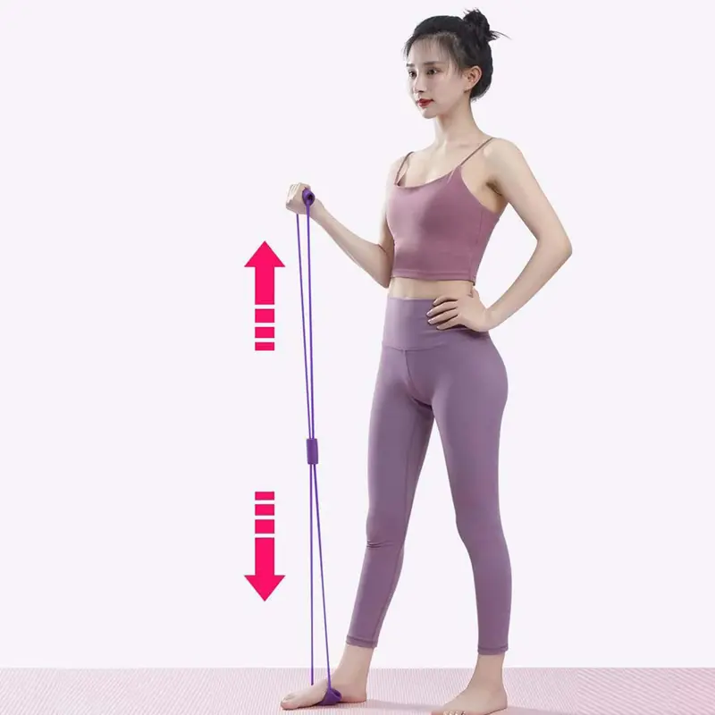 Yoga Resistance Band, 1 Count Back Training Equipment, 3 Counts Elastic Band for Home & Outdoor Use, Fitness Equipment for Women & Men 4