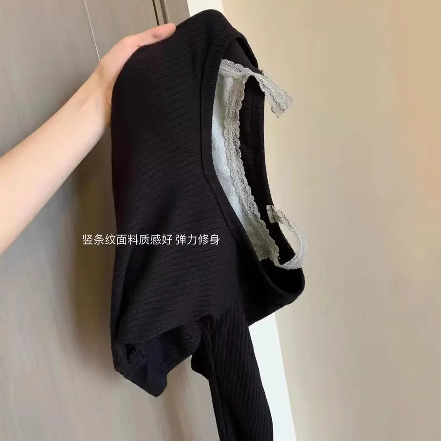 Đánh cắp!Áo Ren Tạo Không Khí, Phong Cách Hàn Quốc, Giả Hai Lớp, Cổ Chữ V, Trễ Vai, Áo Thun Dài Tay, Dễ Thương Và Gợi Cảm, Thích Hợp Cho Mùa Thu Sớm, Hở Vai, Thiết Kế Ngọt Ngào Nữ Top Women