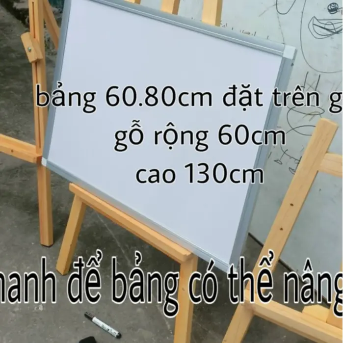 BẢNG PHÓC(mica)(tặng kềm bút lông) trắng dùng trong học tập, biển, bảng giá rẻ 7