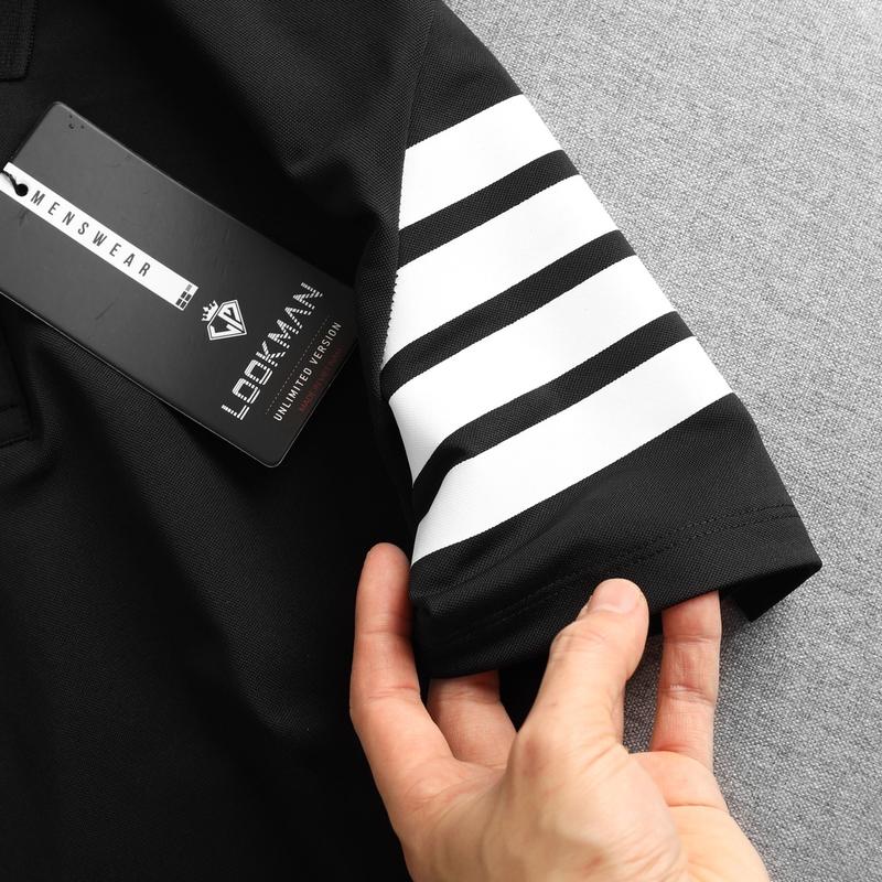 Áo Polo Thome M12 chính hãng LOOKMAN  họa tiết sọc tay, vải cá sấu co dãn thoải mái, thoáng mát - LOOKMAN Menswear Nhung 6