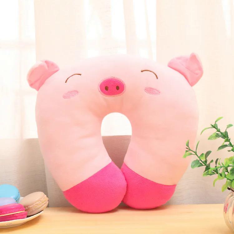 Product Introduction of Creative Cute Animal Panda Cat Bear Plush U-shaped Pillow Cervical Spine Neck Travel Portable Home Office for Children Lovely 26
