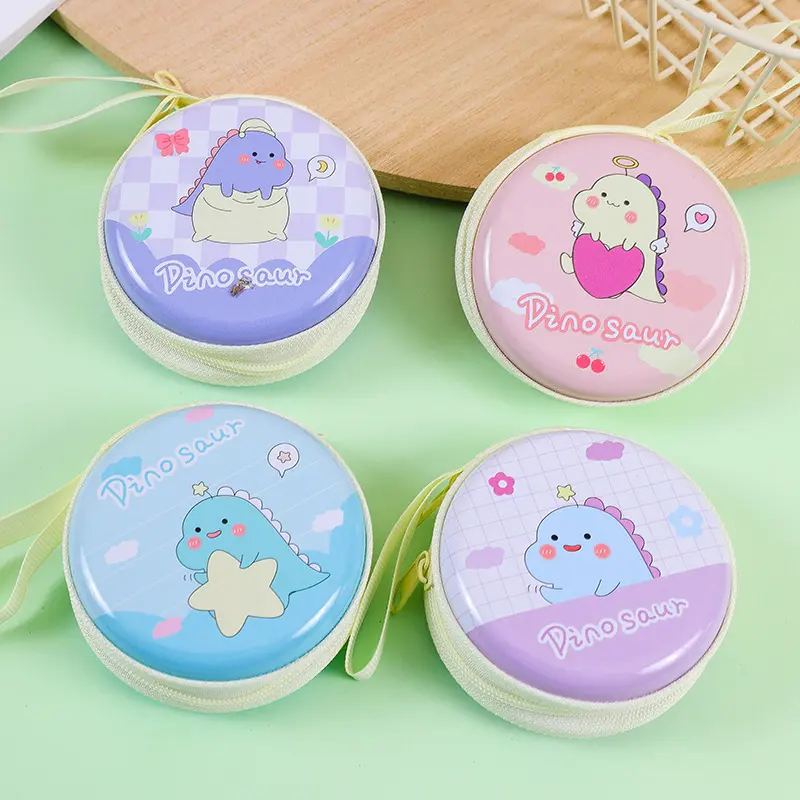 Ví Đựng Tiền Xu Bằng Thiếc, Thiết Kế Sáng Tạo Và Dễ Thương, Cho Trẻ Em, Hình Hoạt Hình, Thích Hợp Đựng Tiền Lẻ, Tai Nghe Và Cáp, Khóa Kéo Tròn, Túi Đựng Đồ, Nhỏ, Tuyệt Vời Làm Quà Tặng 7