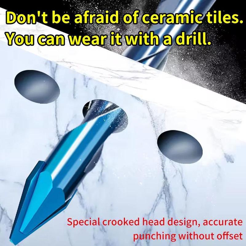 Product Introduction of Crooked Eccentric Drill Bit Stone Ceramic Brick Glass Opener Hexagonal Hole Handle V6J6 29