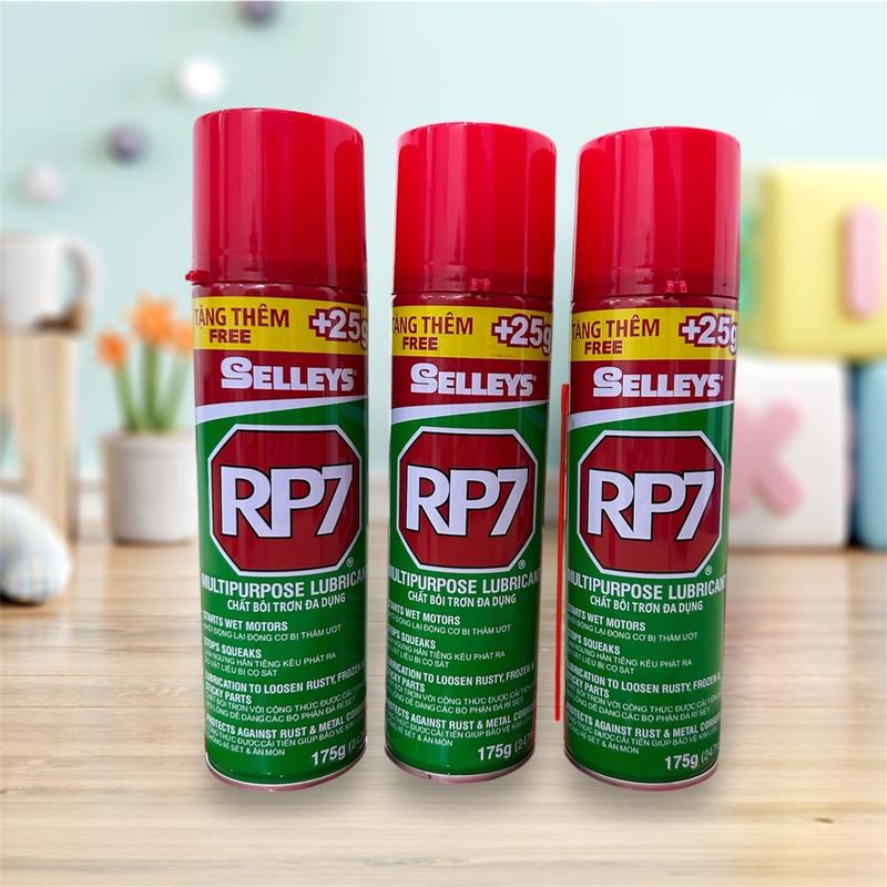 Combo 3-6-12 chai RP7 chai xịt chống Rỉ Sét 175g+thêm 25g chất bôi chơi đa dụng chất lượng cao Hàng Chính Hãng Phụ Tùng