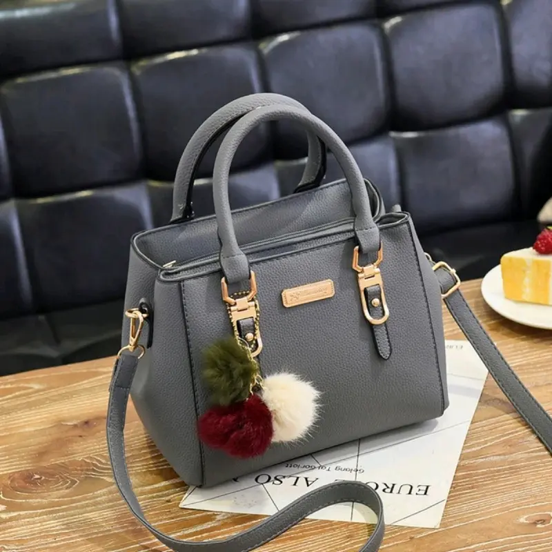CLAVI BAG - TAS SELEMPANG WANITA MODEL KOREA 2 RUANG BAHAN TEBAL KUALITAS IMPORT TAS BAHU TAS KONDANGAN Kulit PU Hitam Cokelat 1